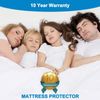 GRT Full Mattress Protector Waterproof, 100% Waterproof Quilted Fitted Mattre...