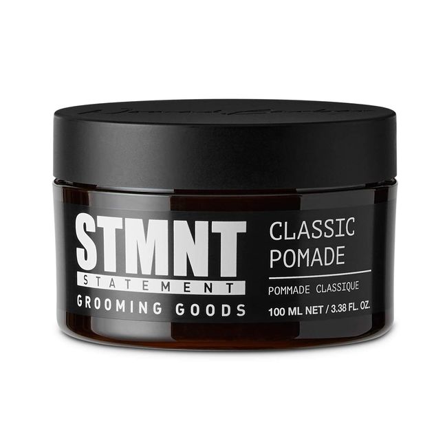 STMNT Grooming Goods Classic Pomade, 3.38 oz | Natural Shine | Strong Control | Easy to Wash Out