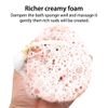 BAIMEI Bath Sponge, Body Loofah Scrubber, Exfoliating Bath Sponge, Shower Use Sponge for Men, Women (Pink Grey)