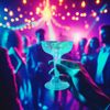 Party Essentials Plastic Champagne Glasses, 4 oz, Assorted Neon