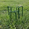 Garden Stakes Ground Staples Landscape Securing Anchor Pegs Gardening Pins Spikes for Lawn Farm Weed Barrier Grass Fabric 10 PCS