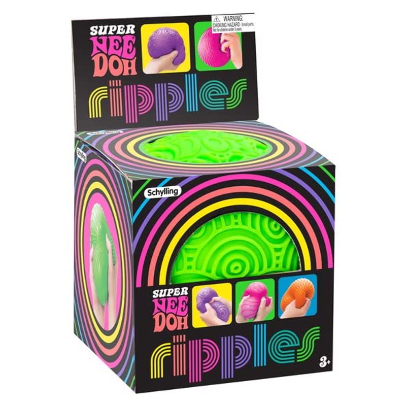 Schylling NeeDoh Ripples Super - Sensory Fidget Toy - Assorted Colors ...