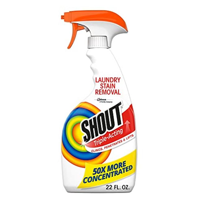 Shout Triple-Acting Laundry Stain Remover (128 fl. oz. refill + 22 fl. oz.  trigger)