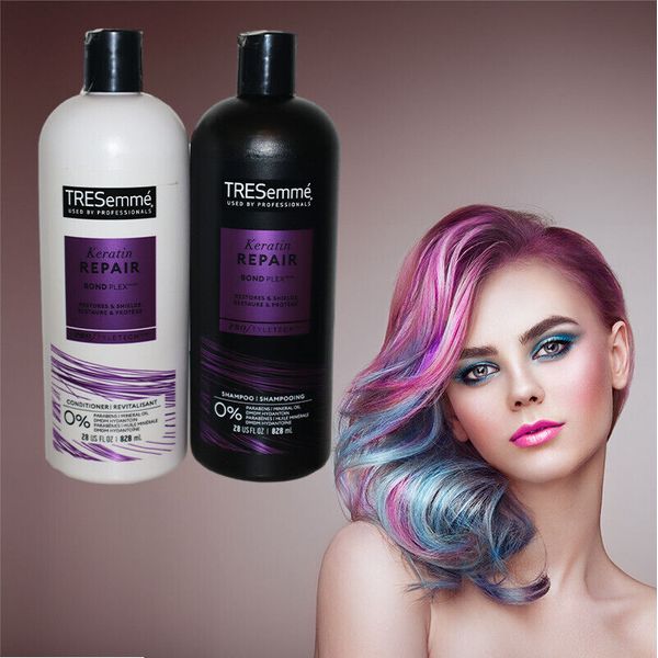 SET TRESemme Keratin Repair Shampoo & Conditioner 28 oz Each Restores & Shields