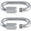 2X - 8mm Stainless Steel Quick Link – Wire Rope/Chain Link Carbine Screw Loop