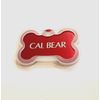 CUSTOM ENGRAVED PET TAG RED BONE SHAPE WITH SILENCER DOG  PERSONALIZED TAGS