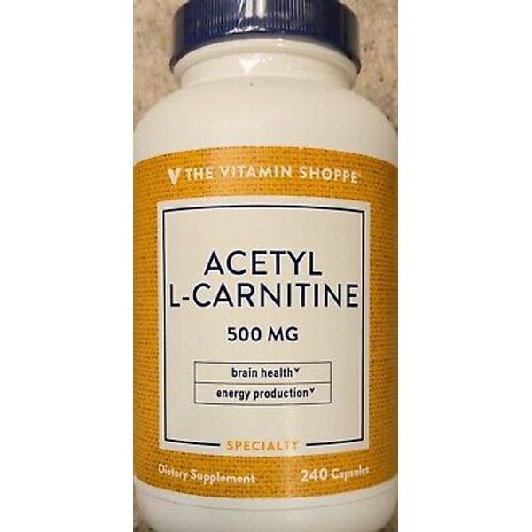 The Vitamin Shoppe ACETYL L-CARNINTINE 240 Capsules ( 240 Servings )BEST BY 5/25