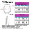 ViCherub Womens Thermal Underwear Set Long Johns Base Layer Fleece Lined Cold Weather Soft Top Bottom Black 2XL