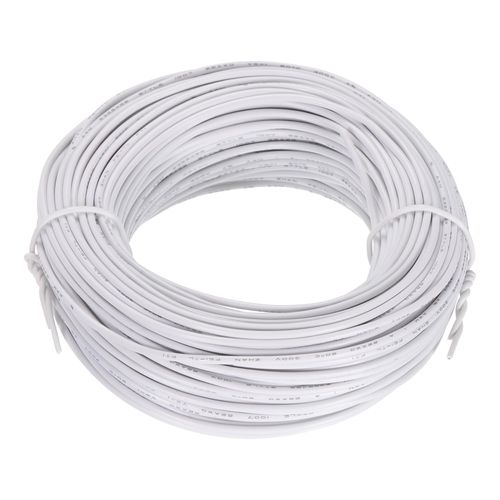 MECCANIXITY 22AWG Stranded PVC Electrical Wire, Tinned Copper UL1007, 30m/100ft White for Internal Connecting Wire