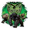 CafePress Transformers 7 Maximals Charging Sticker Square Bumper Sticker Car Decal