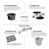 Neodrain 24-Inch Linear Shower Drain with Tile Insert Grate, Professional Bru...