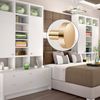 VEPEPE 8 Pcs Round Brass Gold Drawer & Door Knobs, 30mm, Single Hole, Wardrobe & Cabinet Knobs with Screws & Screwdriver