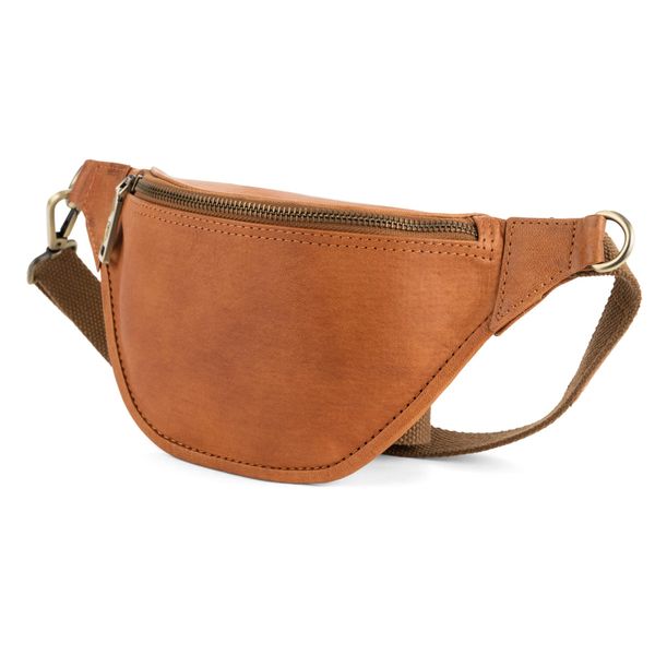 Berliner Bags Vintage Bauchtasche aus Leder Kai M, Fanny Pack für Damen und Herren - Braun