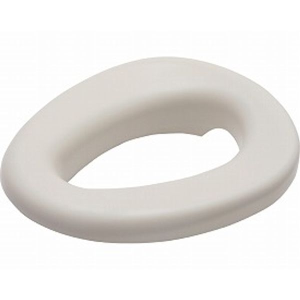 Soft raised toilet seat, elongated size