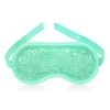 TEEROVA Cooling Eye Mask with Gel Bead - Reusable Gel Eye Mask for Dark Circles, Puffy Eyes, Dry Eyes, Headaches, Migraines, Sinus (Green)