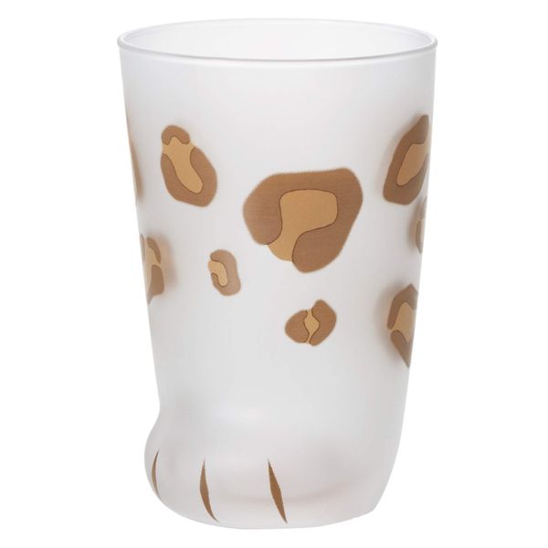 ADERIA 6046 Coconeco (Coco Cat) Glass, 10.1 fl oz (300 ml), Parent Leopard, Gift Box, Made in Japan