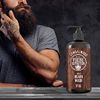 Viking Revolution Beard Wash Shampoo w/Argan & Jojoba Oils - Softens & Strengthens - Sandalwood Scent - Beard Shampoo w/Beard Oil (17 oz Shampoo)