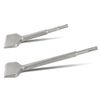 SDS Plus Chisel, 2pcs Tile Removing Chisel SDS-Plus Cranked Chisel Bits, Wide 75mm X 165mm & 250mm Angled Bent Chisel Set,Masonry Floor Wall Tiles Remover Chisel Tool