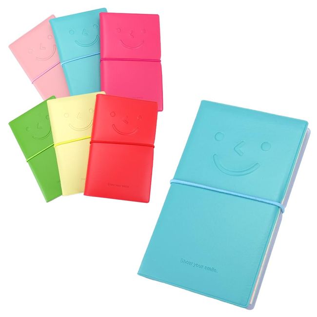 your piese Word Book, 6 Colors, Vertical Mini Notebook, Memo Book, Diary, Elastic String, Memory, Present, Compact