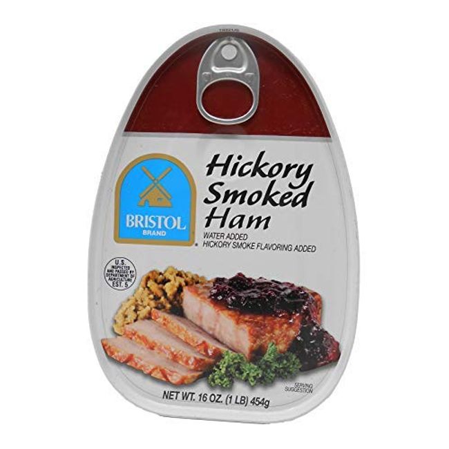 Bristol Hickory Smoked Cooked, Canned Ham - 16oz (Pack of 1)