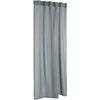 Bronze Concealed Loop 140 x 245 cm / Transparent/Linen Look / #9005 (Grey)