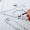 Mr. Pen Triangle Ruler, Protractor, Math Set - 3 Pack, Square Ruler, Protractor for School Geometry