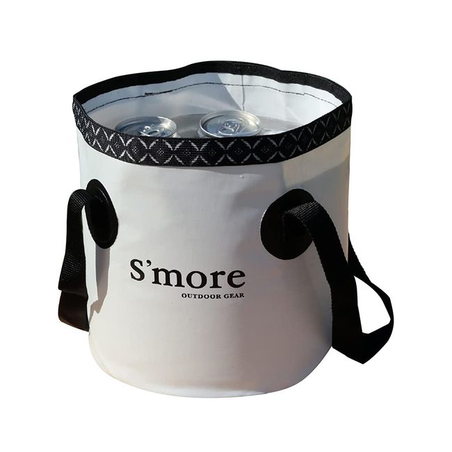 S'more Bucket, Foldable, 2.3 gal (9 L), 6.6 gal (20 L), Portable, Foldable, Large Capacity, Picnic, Waterproof, Storage, Compact, Camping, Fishing, Outdoor, Sports, Stylish, Cute, Car, Car Wash