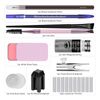 ATOMUS Brow Mapping String Set with 15 g Pink Brow Paste 20 g White Brow Paste 30 m White Brow Mapping Thread 2 Pieces Eyebrow Brush for Microblading Lip Tool Accessories