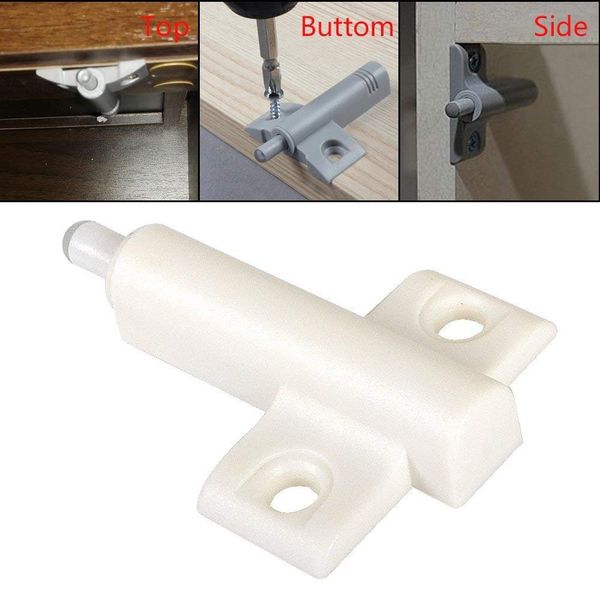 [Ultra-long Life] 30x Dampers Soft Quiet Close White Kitchen Cabinet Door Drawer Closer Buffers + Screws Reduce Noise for Office/ Cupboards/ Drawers and Doors (White)