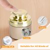 3pcs Golden Refillable Vacuum Pump Cream Jar Side Leaking 1.0 oz 30ml Empty Bottle Cosmetic Air Pump Jars Travel Containers Lotion Cream Dispenser for Creams Lotion Moisturizer