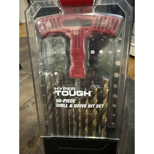 Hyper Tough 50 Piece Drill Bit & Drive Bit Set, Material