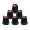 Royal Designs, Inc. Empire Hardback Chandelier Shade CS-118BLK/GL-6, Black with Gold, 4 x 6 x 5.5, Pack of 6