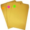 Orange Fluorescent Circle Stickers, 25mm 1 Inch Dot Labels 500 Pack