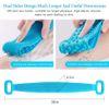 Inmorven Extended 76 cm/30 inches Back Scrubber Silicone Shower Brush Body Brush Exfoliating Body Scrubber for Men and Women, Spa Massage Skin Care Tool, Long Lasting and Easy to Clean.(Blue)