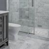 24" Linear Shower Drain Stainless Shower Drain w/Removable Cover Grate and Brush