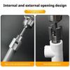 Integrated Internal & External Pipe Threading Tool For 1/2'' + 3/4'' Water Pipe