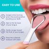 Tongue Scraper,Medical Grade Tounge Scraper Cleaner,Stainless Steel 100% BPA Free Metal Tongue Scrapers,Fights Bad Breath,Great For Oral Hygiene,Tongue Cleaners For Adults And Kids(Pack Of 2)