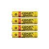 Coast 4 Pack AAA Industrial Performance Alkaline Batteries, High-Performance