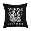 Whose Turn Is It Board Game Strategy Competitive - Throw Pillow