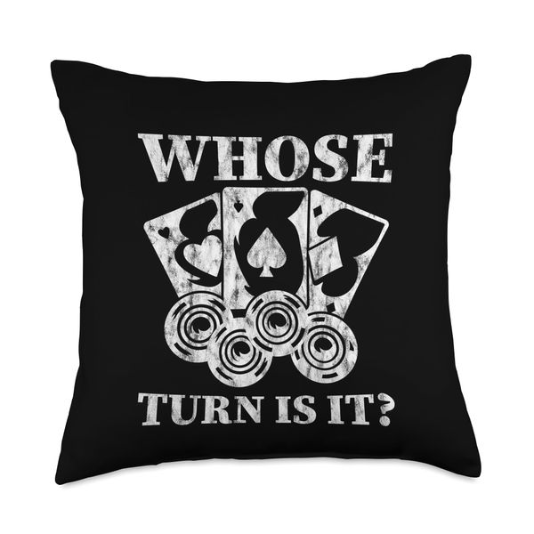 Whose Turn Is It Board Game Strategy Competitive - Throw Pillow