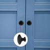 2pcs Stainless Steel Door Knobs for Cabinets, Cupboards & Drawers - Modern Black Handles