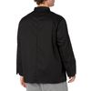 Chef Code Men's 8 Pearl Button Chef Coat, Black, M