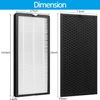 XD6065 Activated Carbon & XD6075 True HEPA Replacement Filter, Compatible with