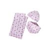 Polo Sylt Burp Cloth, Hat and Neckerchief Accessory Set, 2818 Light Pink/Brown