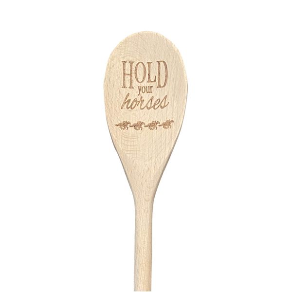 Hold Your Horses Derby Wooden Spoon