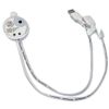 DC 5V 2A PIR Motion Activated Mini Body Sensor Switch with USB Interface Cable for LED Strip Light (with Light Sensor, White)