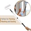 Extension Pole Telescopic Adjustable Paint Cleaning  Tool Black Brown