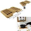 Totally Addict ka2137 Bamboo Expandable Trivet 20-30 cm, 30.5 x 21.5 x 1.3 cm, Brown