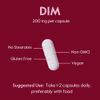 DIM (Diindolylmethane) 200mg-Vegan, No Stearates