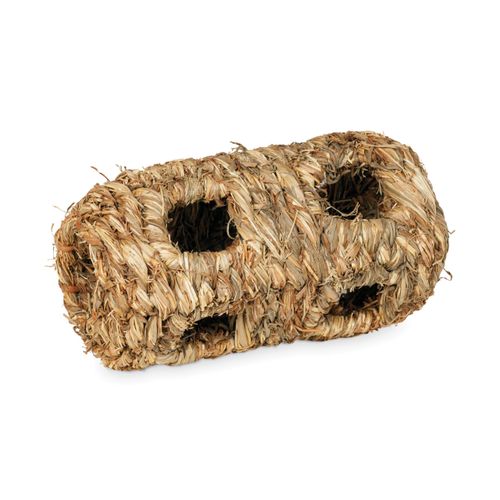Prevue Hendryx 1092 Nature's Hideaway Grass Tunnel Toy, Small, Black, 7.5 x 3.75 x 3.75